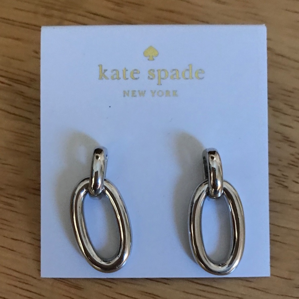 Kate Spade Silver Chain Reaction Earrings New with tag for sale